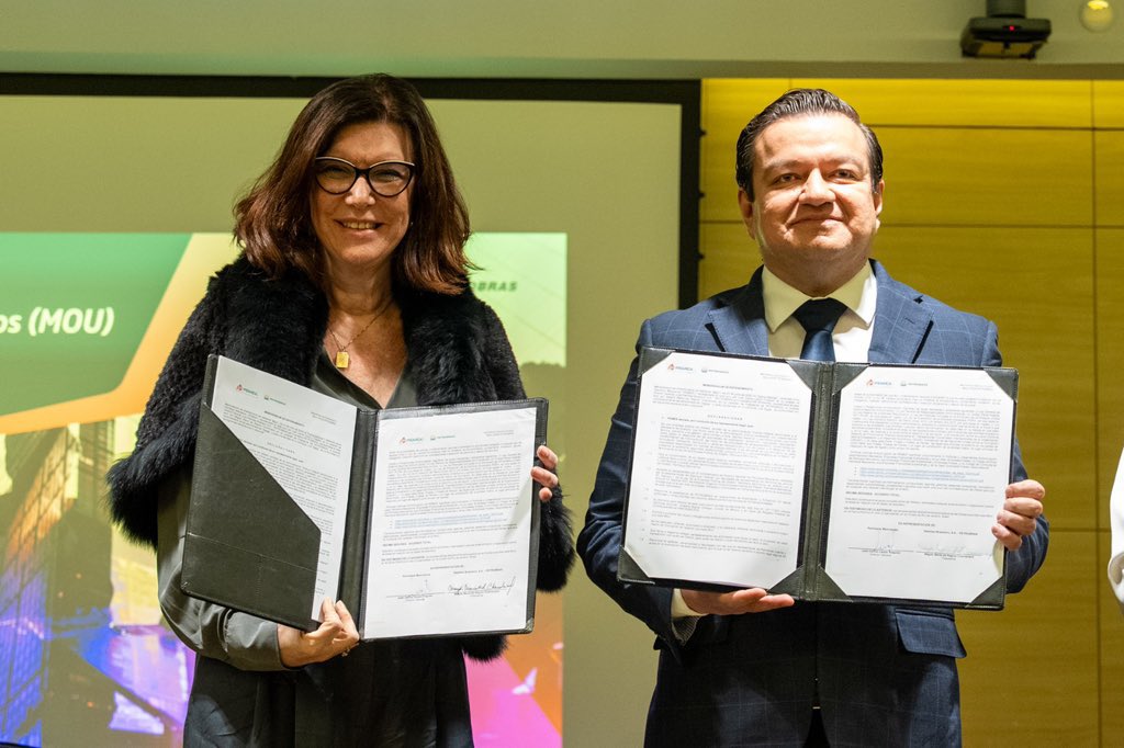 Pemex y Petrobras firman memorando para fortalecer cooperación en hidrocarburos y gas