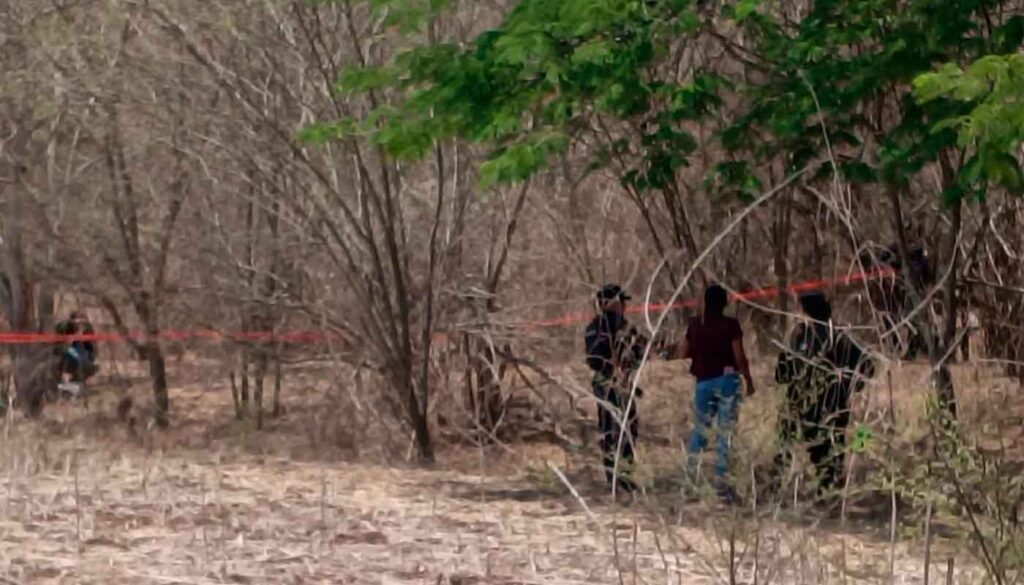 Peritos examinan área acordonada en Mazatlán