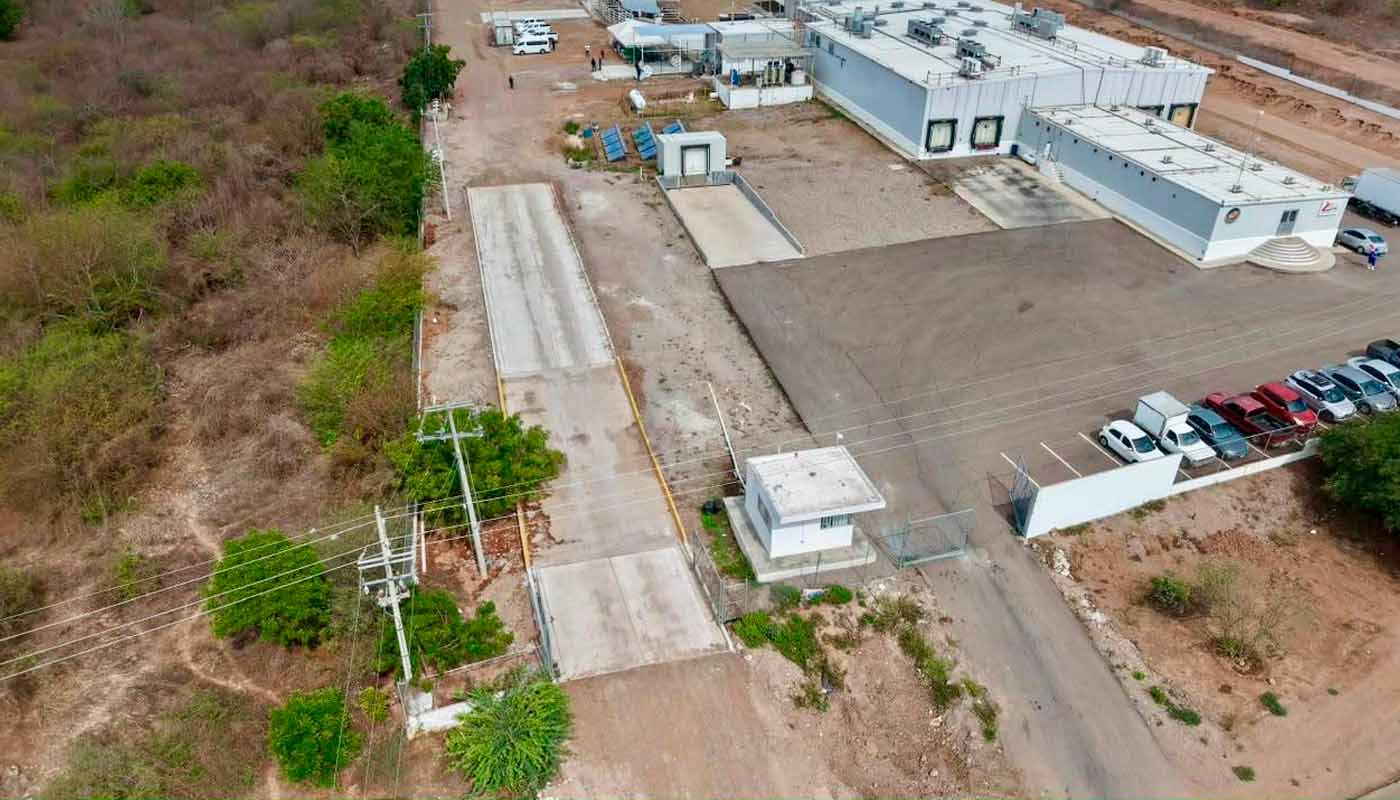 Vista aérea del Rastro TIF en Mazatlán