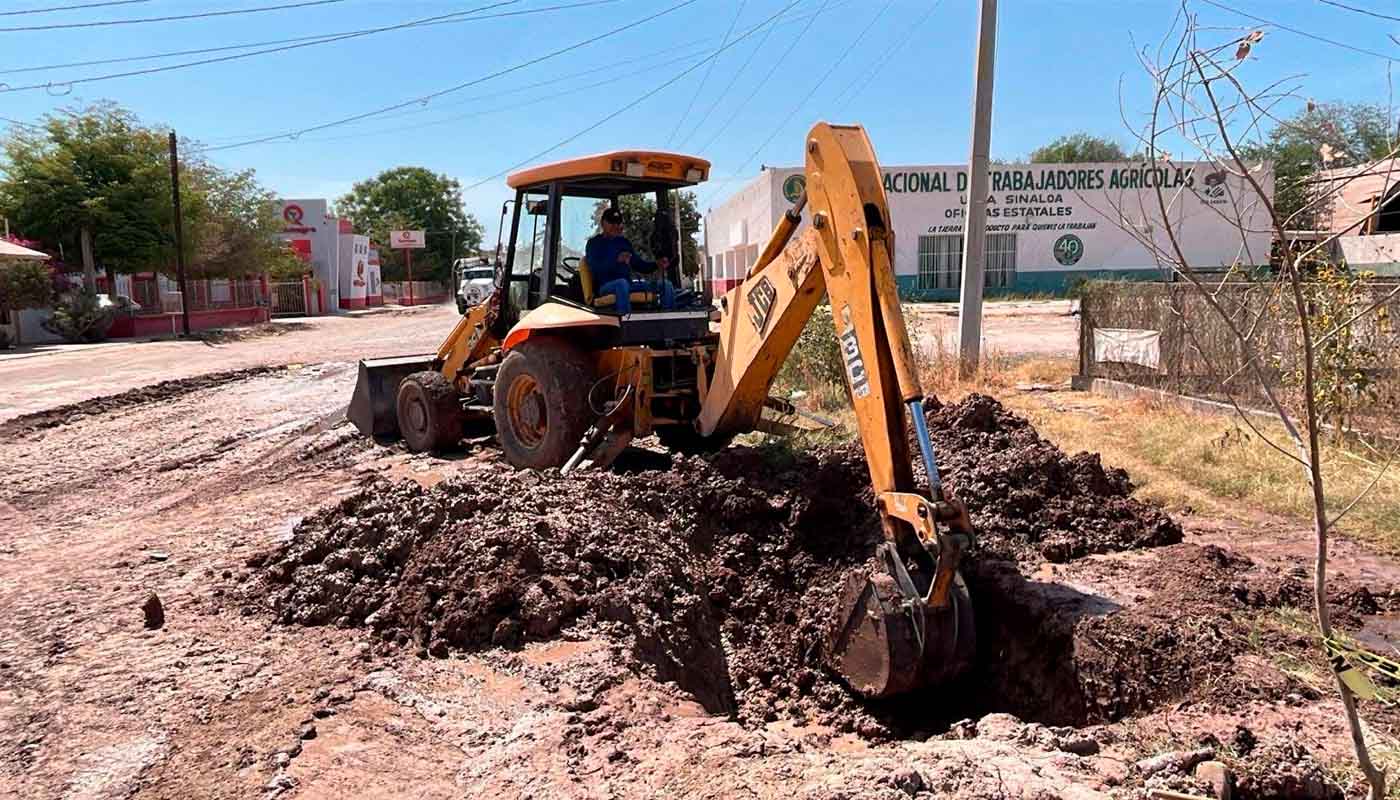 Refuerzan drenaje y agua potable en JJR