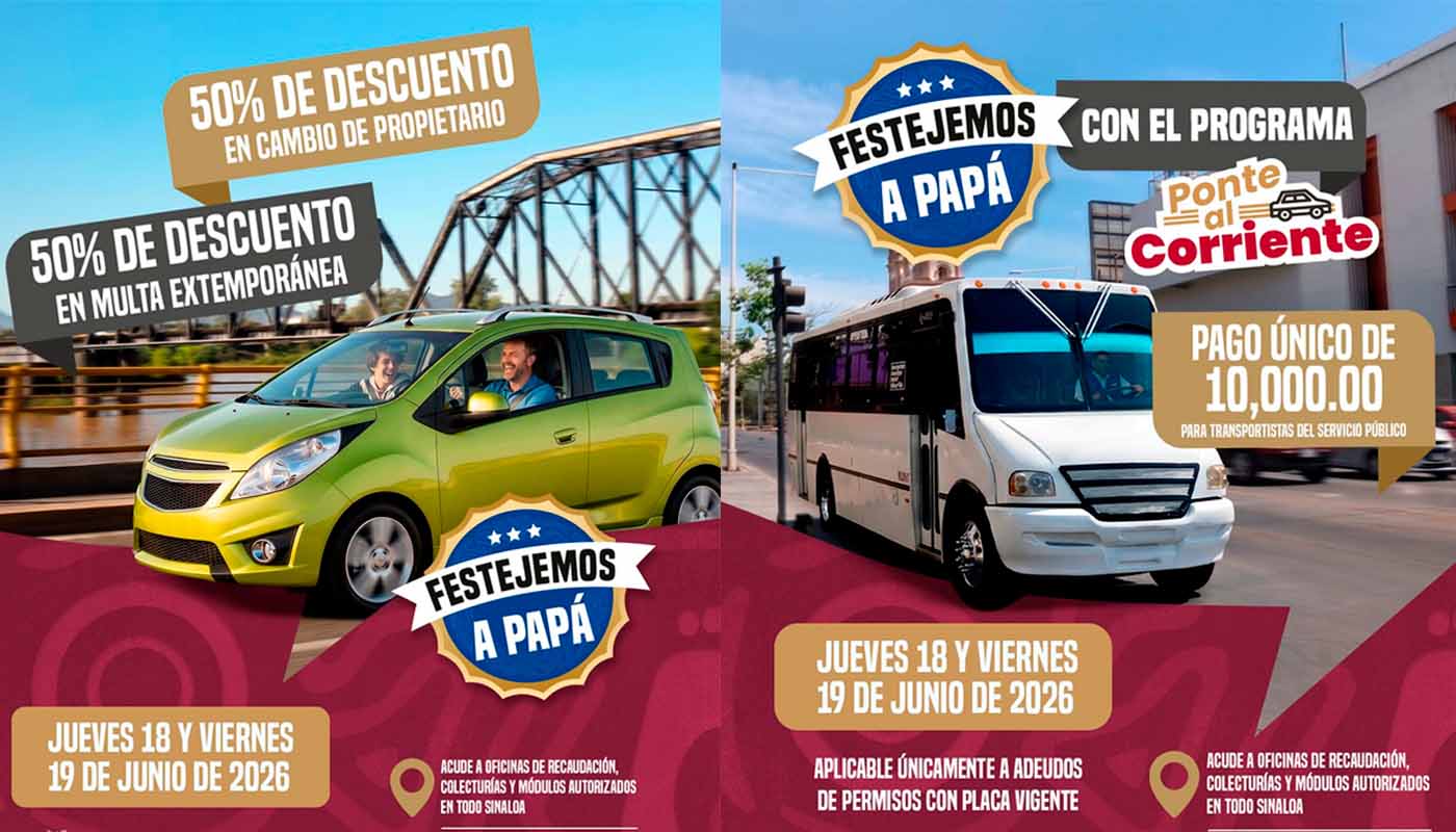 Sates anuncia descuentos por el día del padre