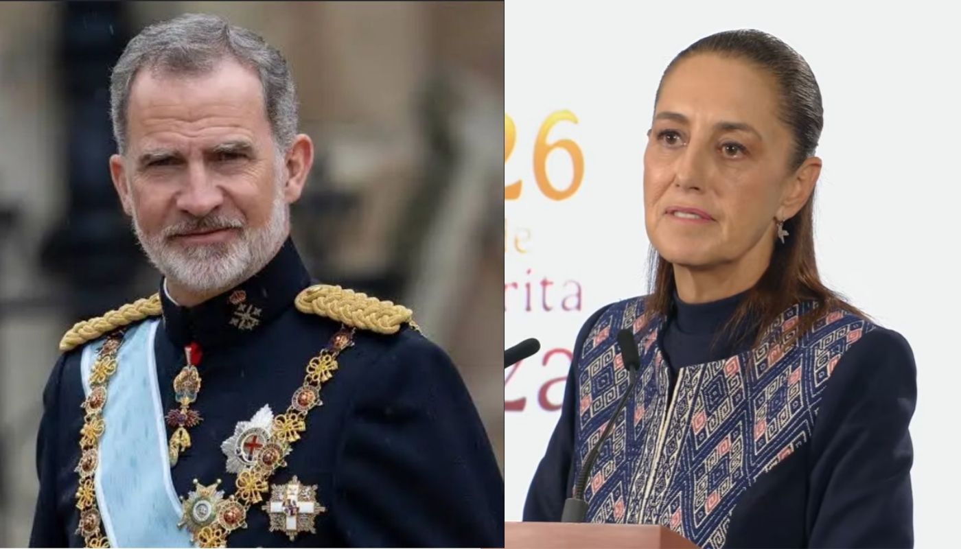 Felipe VI, rey de España y la presidenta de México, Claudia Sheinbaum