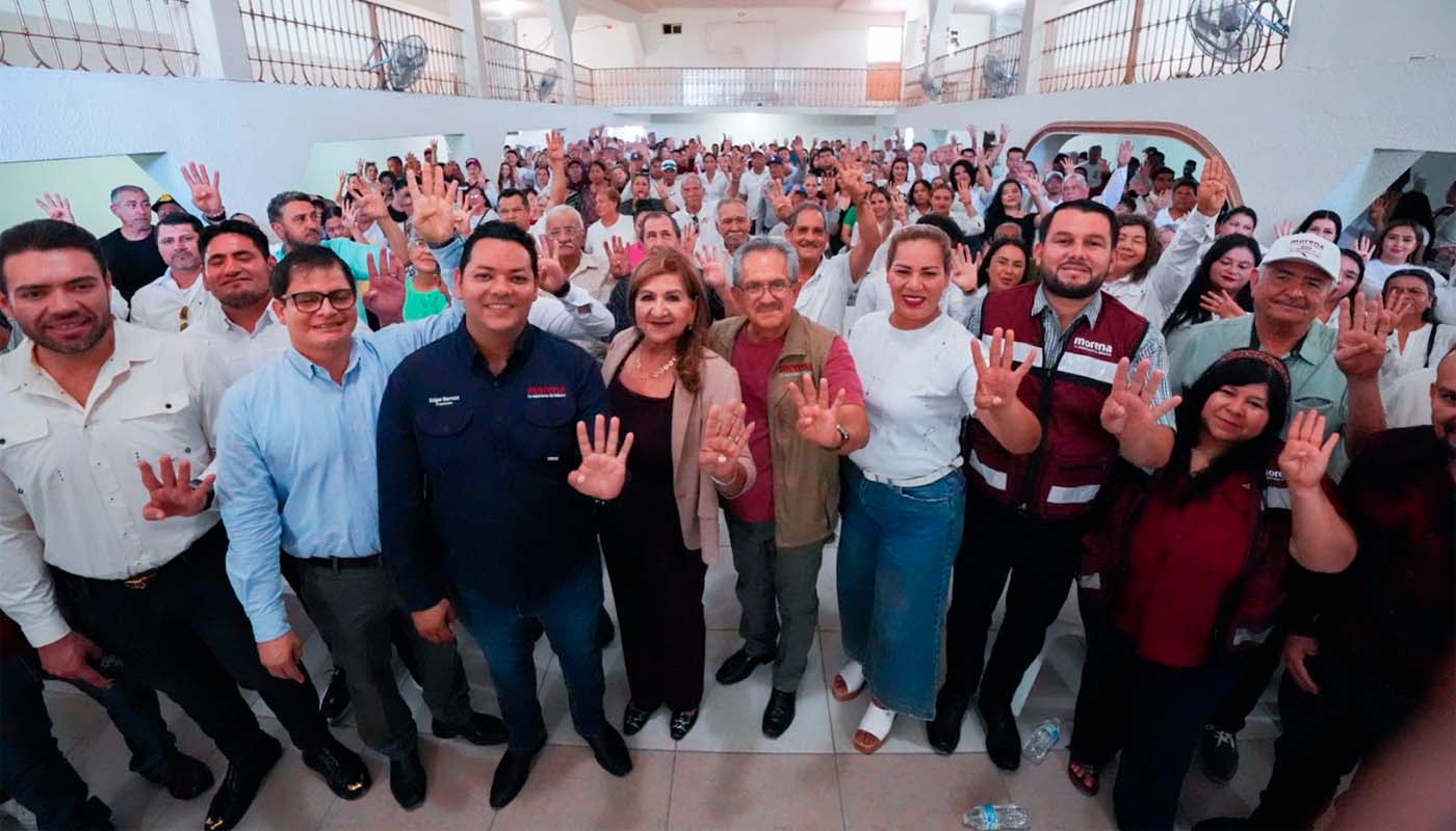 Tere Guerra en asamblea de morena