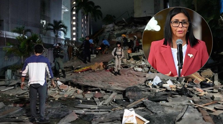 Delcy Rodríguez declara estado de emergencia tras terremotos de 7.5 y 7.2 en Venezuela