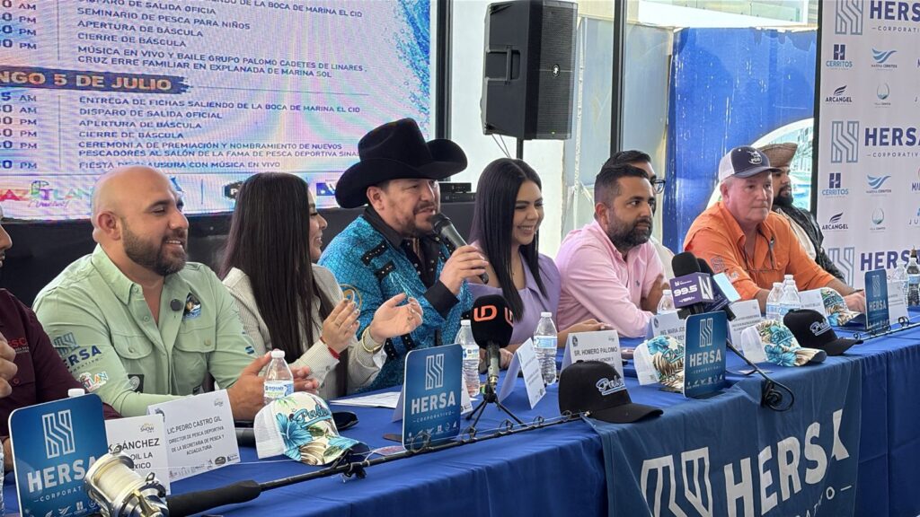 Conferencia de prensa con Hersa y personas del Torneo Marlin PacIfic Cup 2026