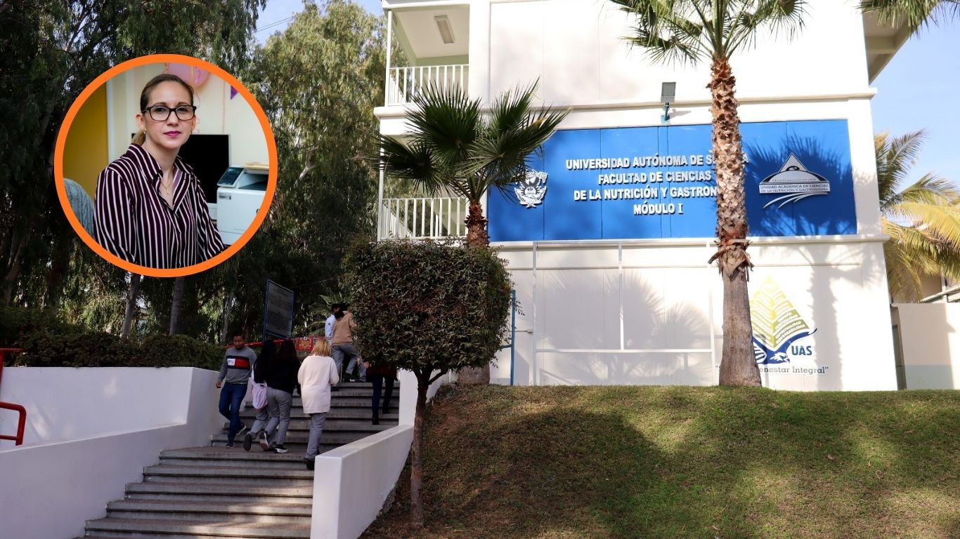 Instalaciones de la facultad de nutrición y gastronomía de la UAS