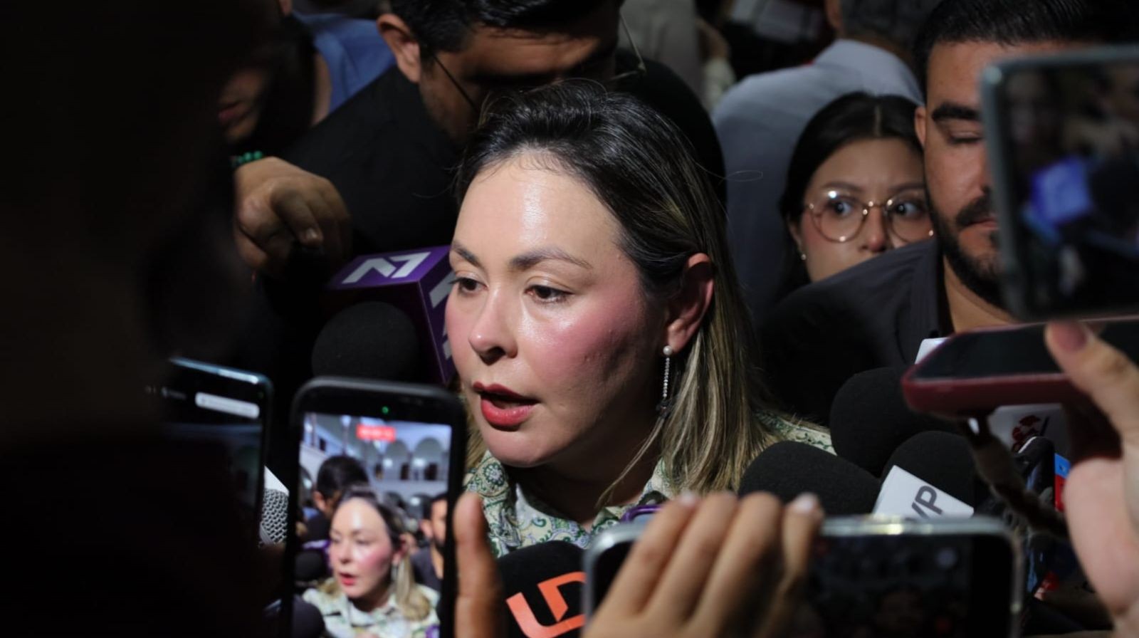 La gobernadora interina de Sinaloa, Yeraldine Bonilla