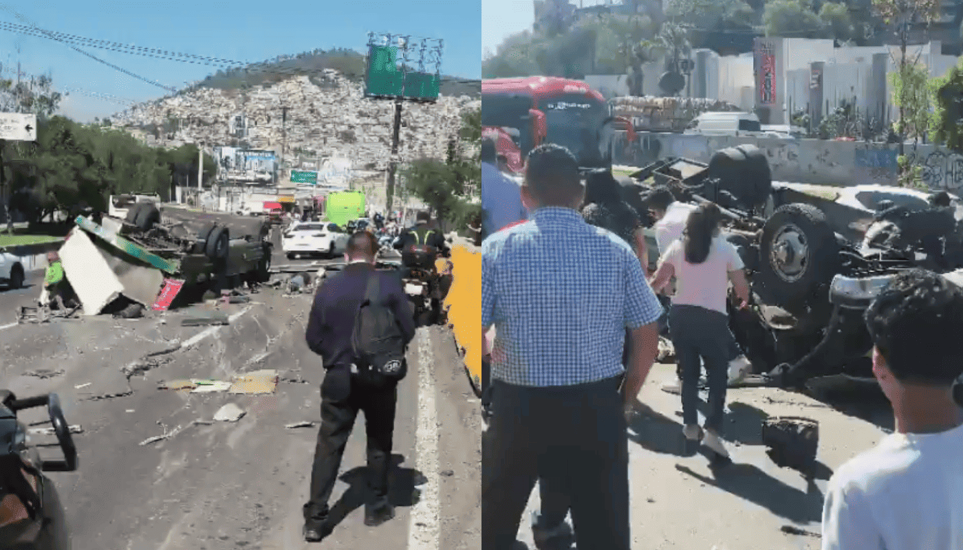 Accidente en la México-Pachuca.