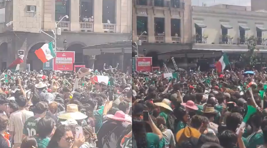 Aficionados toman las calles de Guadalajara previo al encuentro de México vs Corea del Sur.