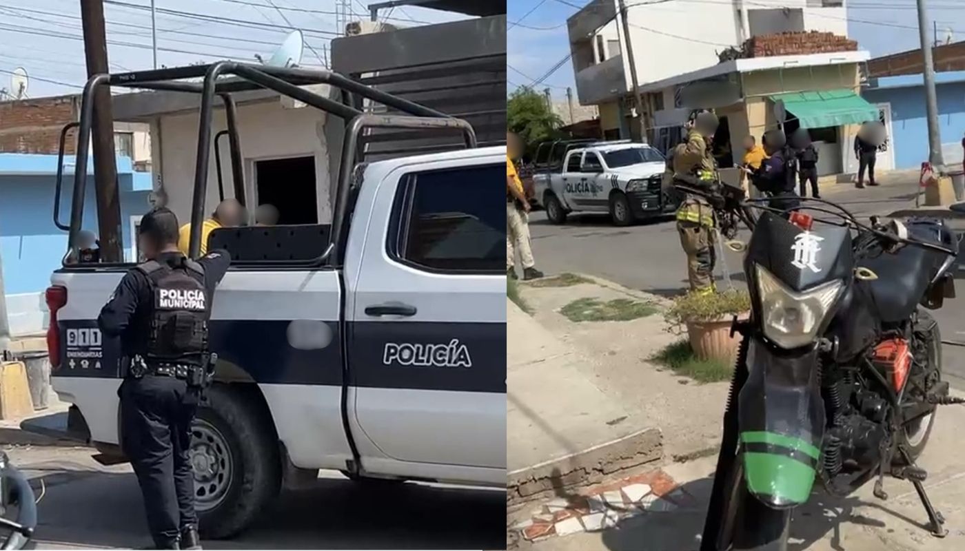 Unidades y elementos de seguridad y emergencias en una calle