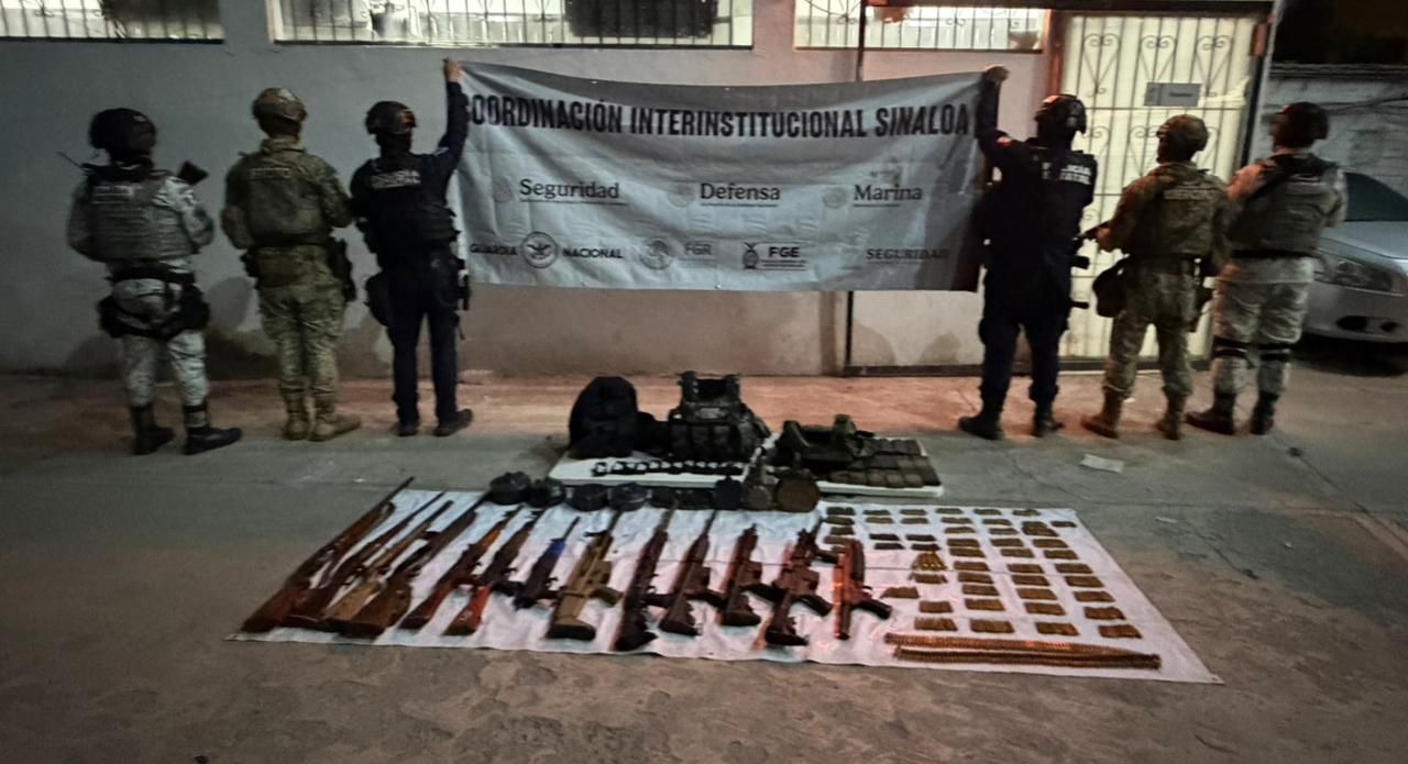 Armas y municiones aseguradas