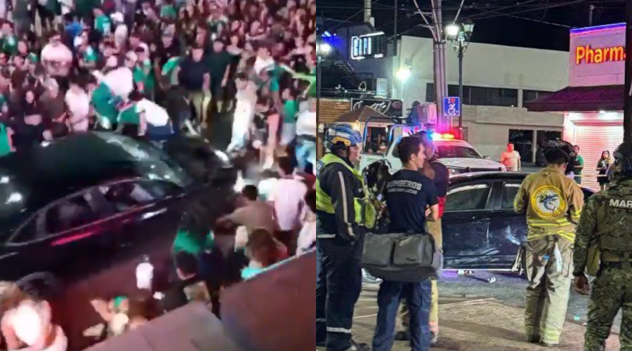Atropellamiento en Cabo San Lucas tras la victoria de México vs Chequia.