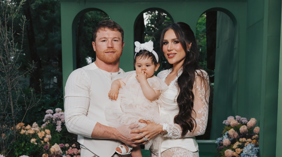 La familia de Saúl “Canelo” Álvarez celebra bautizo de su hija Eva Victoria.