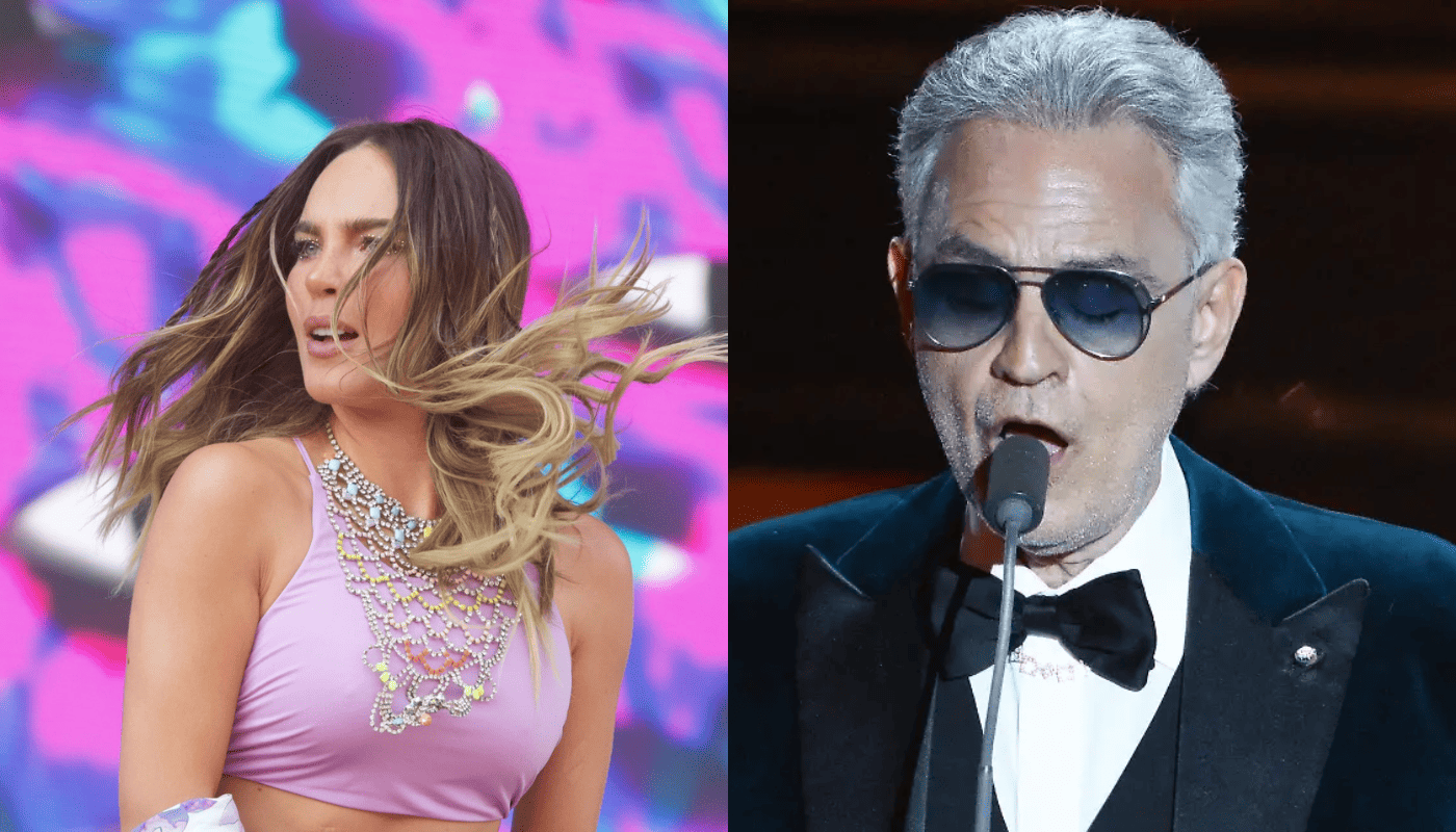 Belinda y Andrea Bocelli.