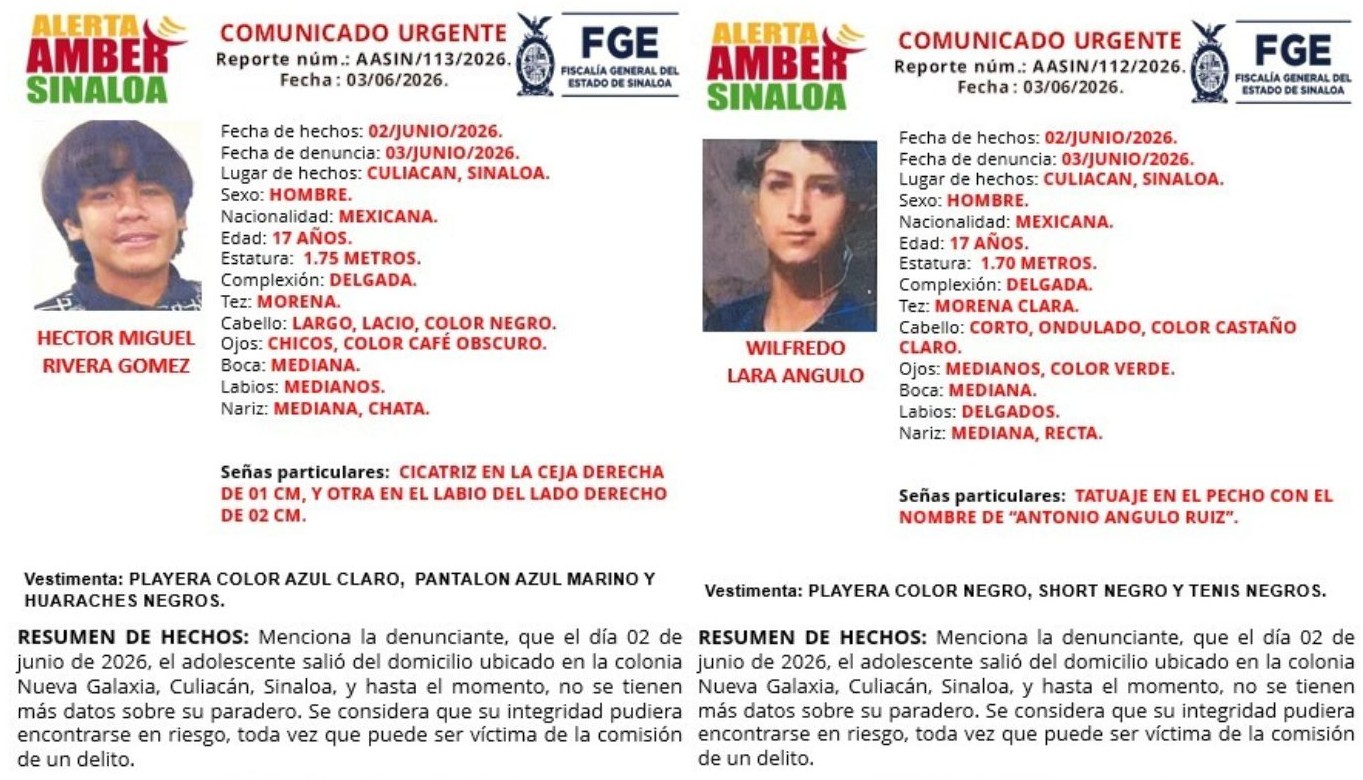 fichas de busqueda de adolescentes “levantados”