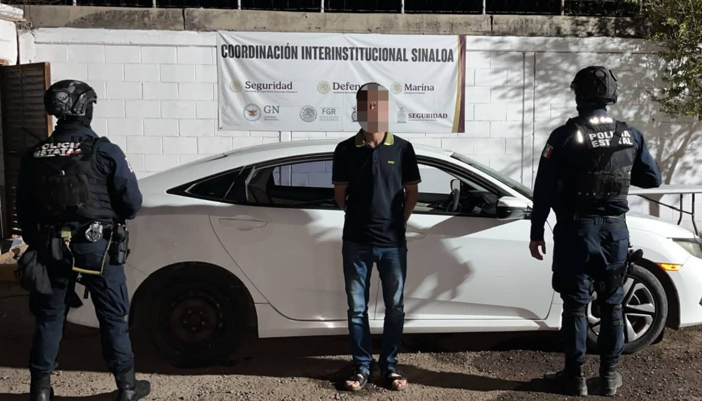 Detención y aseguramiento en Culiacán.