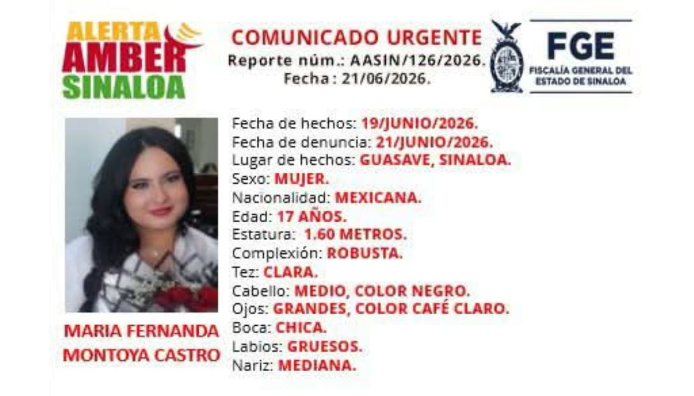 Ficha de búsqueda de una persona con información y una fotografía
