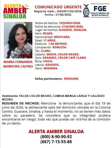 Ficha de búsqueda de una persona con información y una fotografía