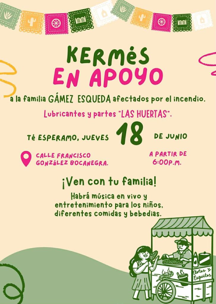 Flyer de un evento de donación