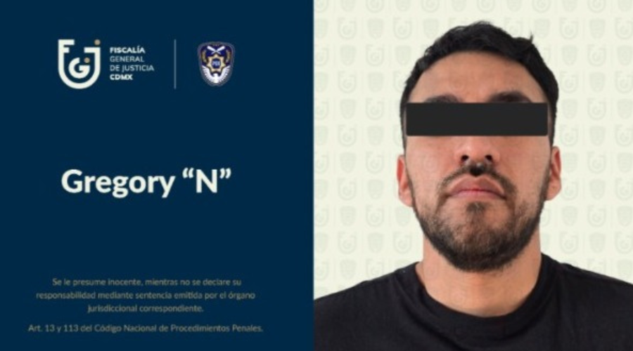 Detención de Gregory Joel “N”, alias “El Gregory” o “El J”.