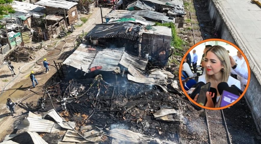 Casas de Mazatlán incendiadas y Estrella Palacios Domínguez
