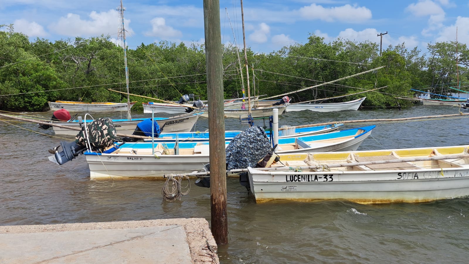 Lanchas de pescadores de Navolato