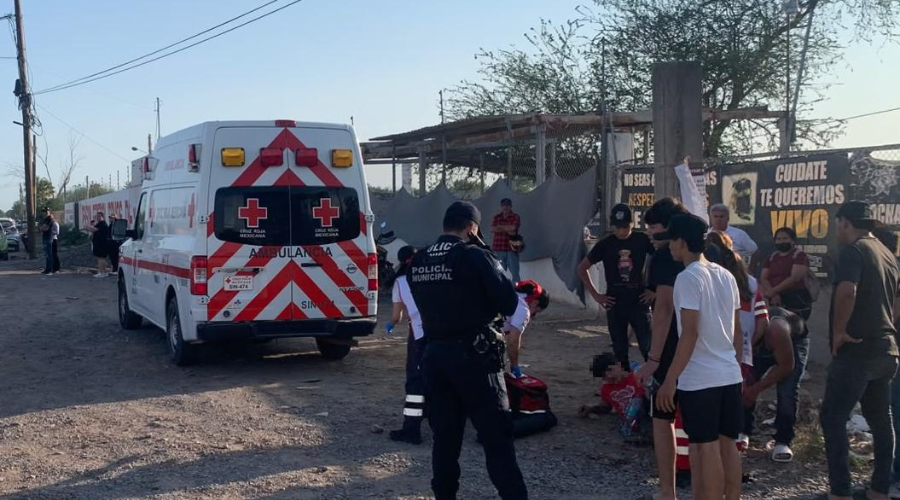 motociclista lesionado en accidente