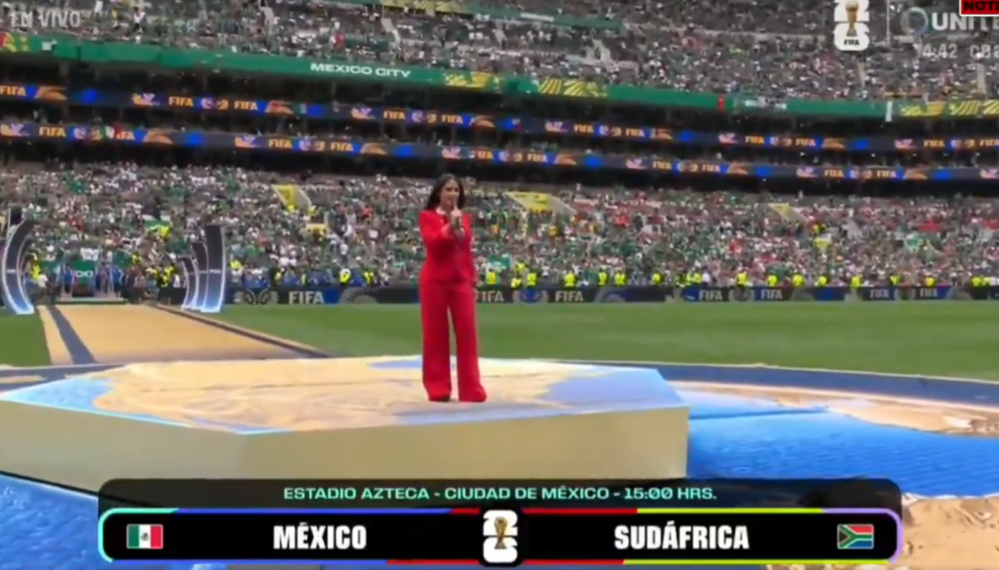 Salma Hayek dio el mensaje inaugural en el Mundial 2026.