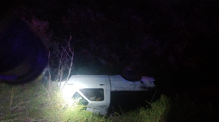 volcadura en dren de Guasave