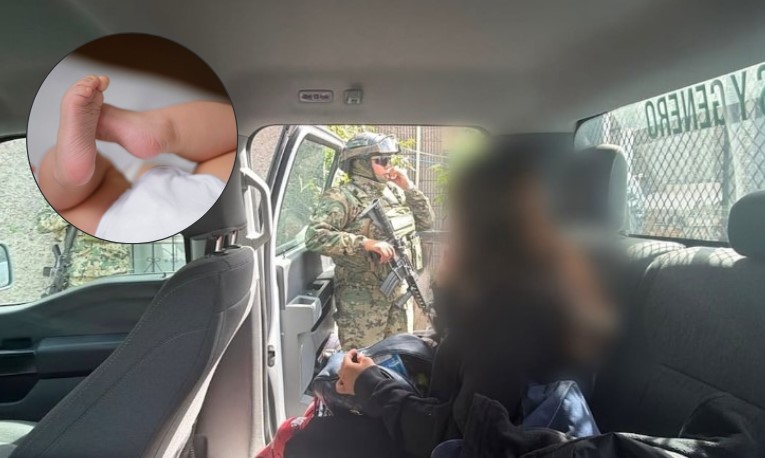 Abandonan a bebé recién nacido en banqueta de Ecatepec; su madre adolescente queda bajo resguardo
