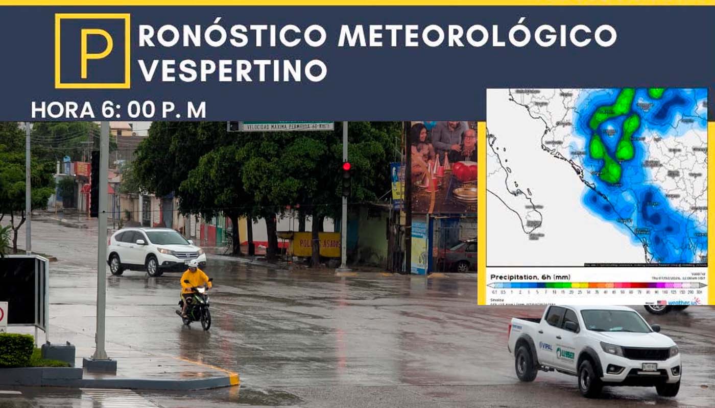 Advierten lluvias fuertes en Sinaloa