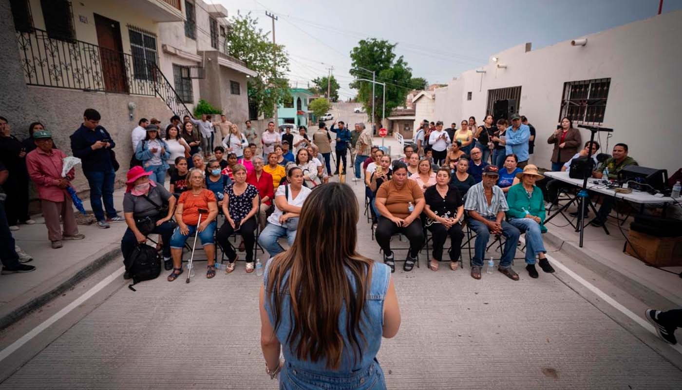 Alcaldesa de Culiacán inaugura siete calles
