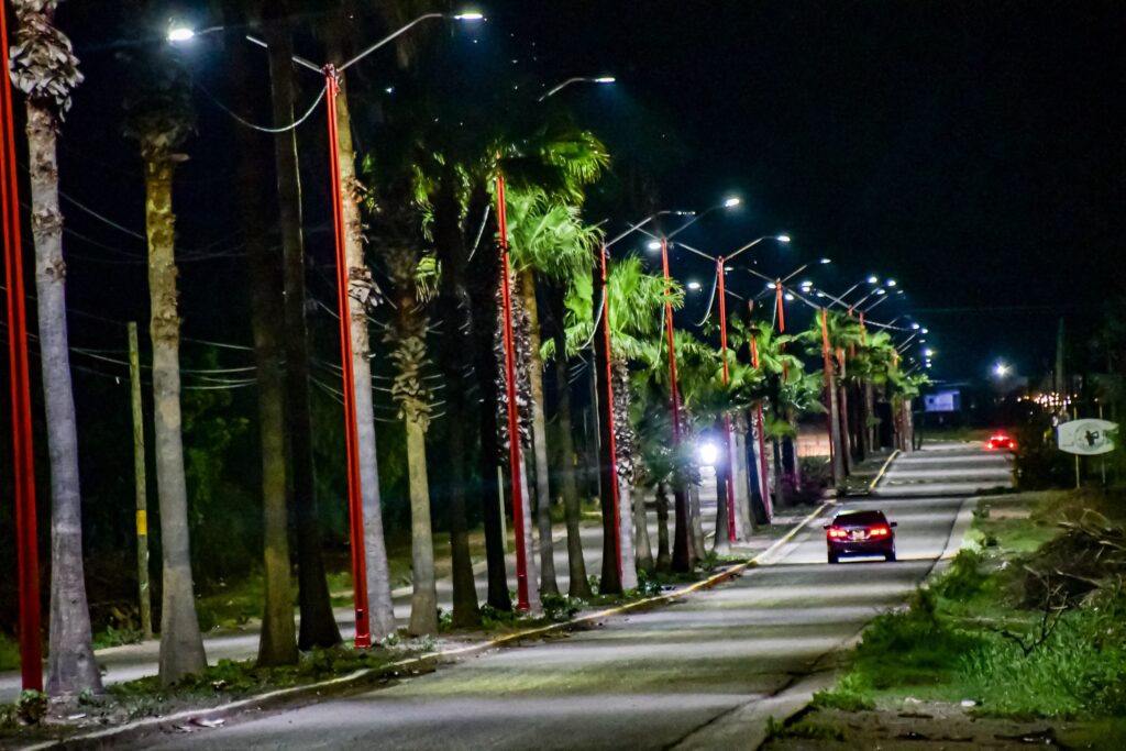 Alumbrado público en Guamúchil