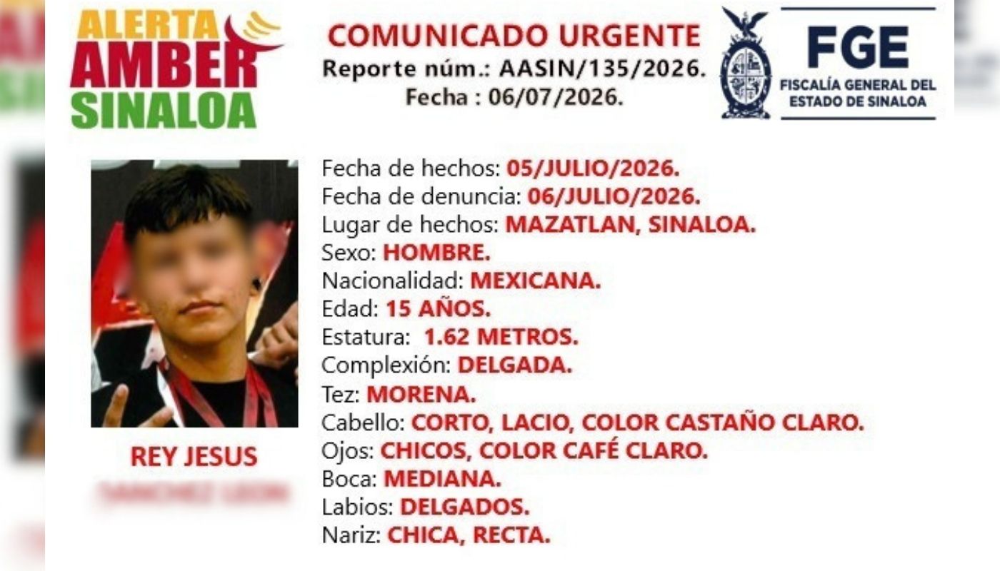 Ficha de búsqueda alerta amber