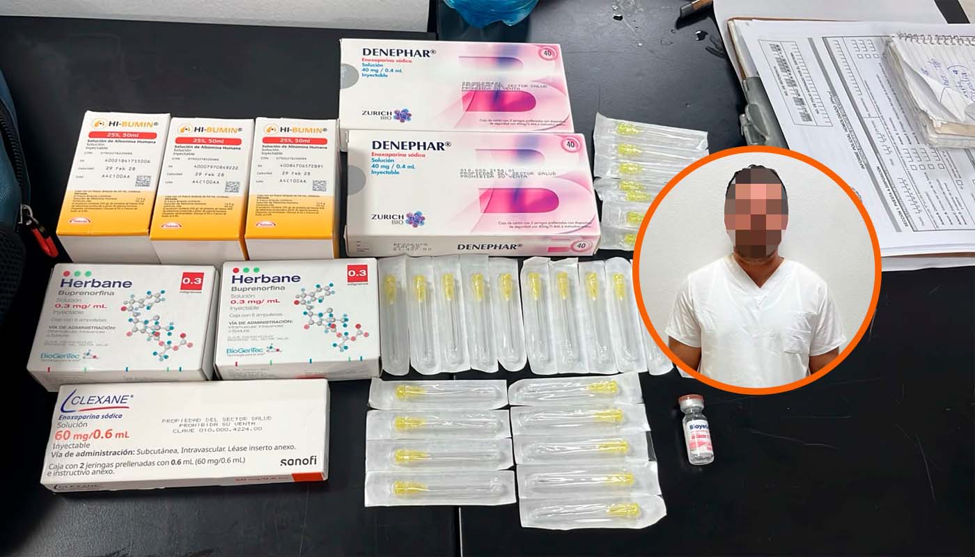 Cae enfermero por robo de medicamentos en Culiacán