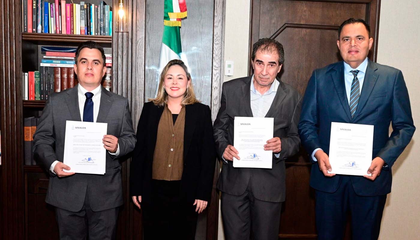 Yeraldine Bonilla nombra tres nuevos miembros del gabinete del Gobierno de Sinaloa
