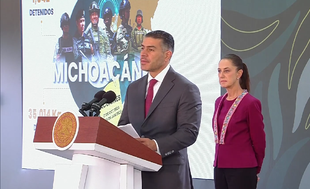 Omar García Harfuch y Claudia Sheinbaum