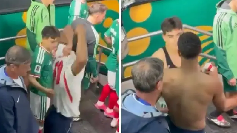 Jude Bellingham consuela a Gilberto Mora e intercambia su camiseta tras eliminar a México