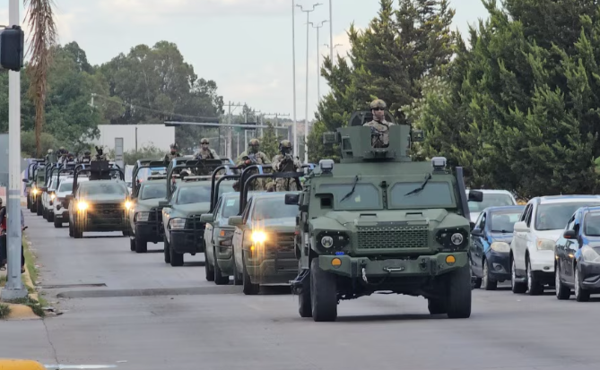 Arribo de militares a Durango