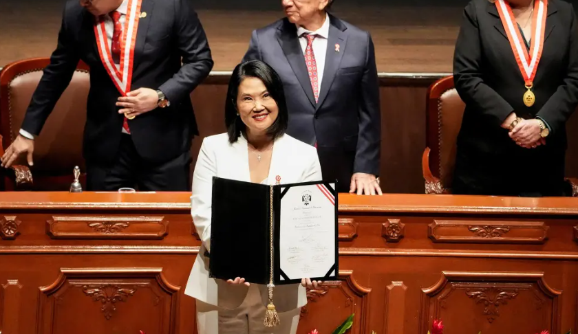 Keiko Fujimori afirma que su triunfo representa un avance para las mujeres peruanas