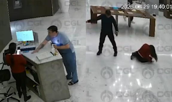 Recepcionista agredida en hotel