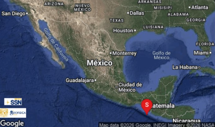 Sismo de 5.9 se registra en Chiapas; autoridades descartan afectaciones