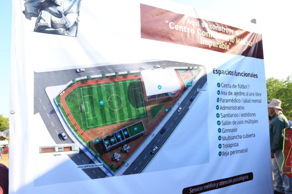 Planos del centro comunitario en Mazatlán