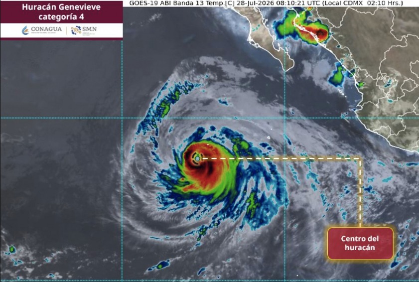 Huracán en el mar