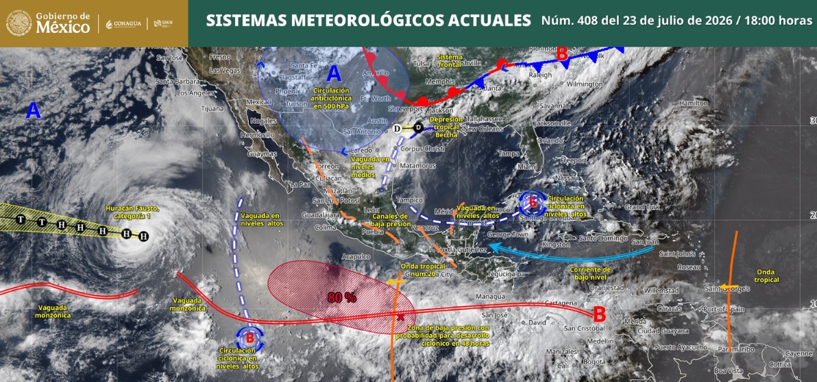 Pronóstico del clima: lluvias intensas llegarán al noreste de México esta noche de jueves