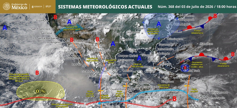 Persisten condiciones de lluvia en la noche de este viernes: ¿Cuáles serán los estados afectados?