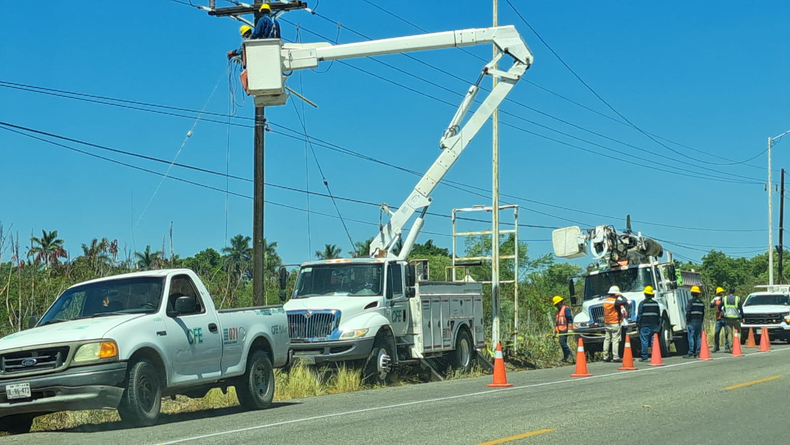 Suspención de sevicio electrito por parte de la Comisión Federal de Electricidad para un puerto de Navolato