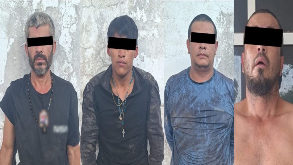 Elementos de la Guardia Nacional, Ejército Mexicano, Semar, FGR y SSPC, detuvieron a cuatro personas
