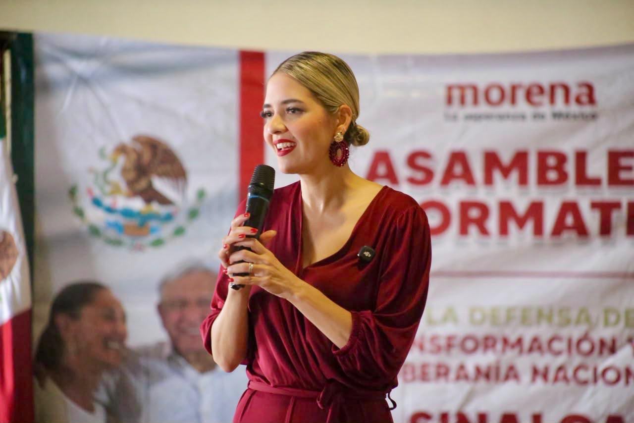 Estrella Palacios en asamblea informativa
