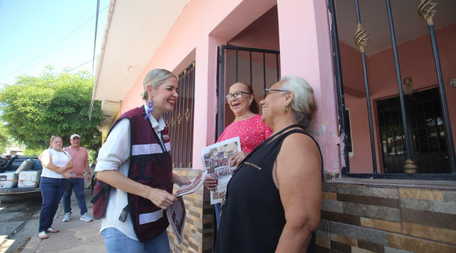 Estrella Palacios visita municipios del sur de Sinaloa